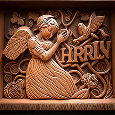 3D модель Невігластво - це Блісі Хеппінас, Щаслива медсестра (STL)